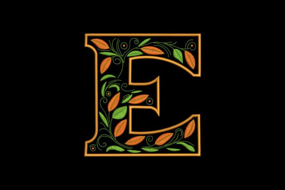 Floral Alphabet Letter E: A Charming Touch for Business