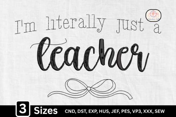 Line Art Bow: A Charming Teacher Quote