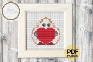 Review: Mascot Holding Heart Modern Cross Stitch
